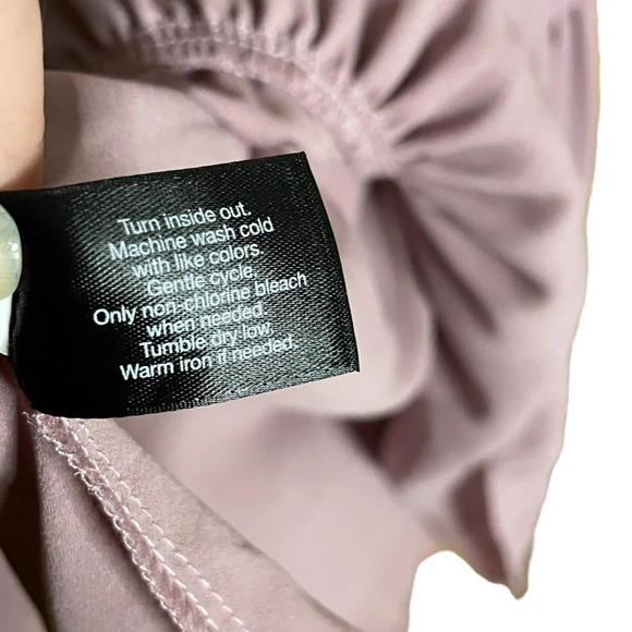 Lane Bryant Light Purple with Black Lace Babydoll Ruffle Top Flowy Size 28 - Picture 8 of 10